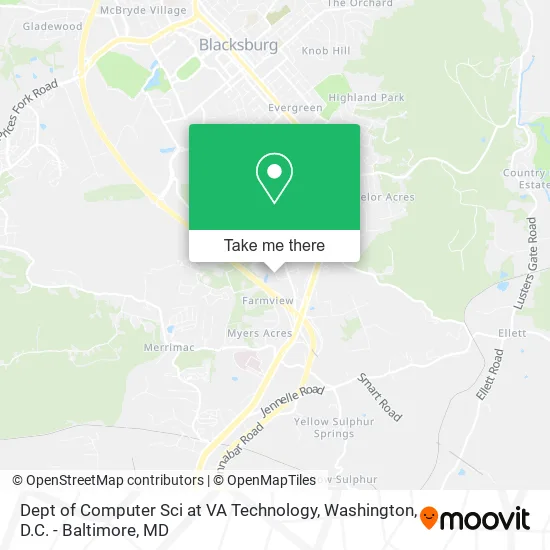 Mapa de Dept of Computer Sci at VA Technology
