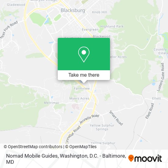 Mapa de Nomad Mobile Guides