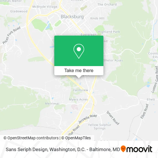 Sans Seriph Design map