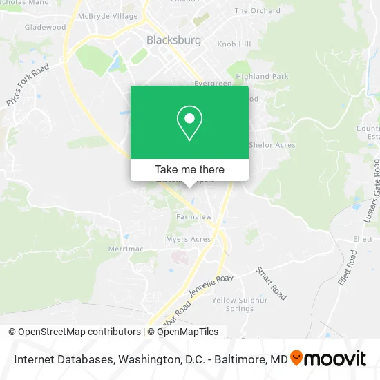 Internet Databases map