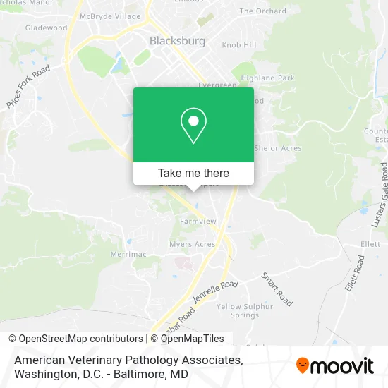 American Veterinary Pathology Associates map