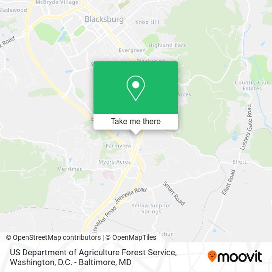 US Department of Agriculture Forest Service map