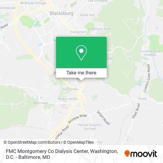 Mapa de FMC Montgomery Co Dialysis Center