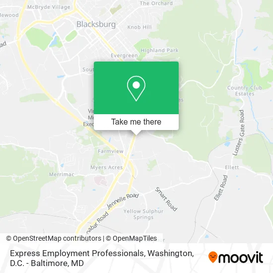 Express Employment Professionals map