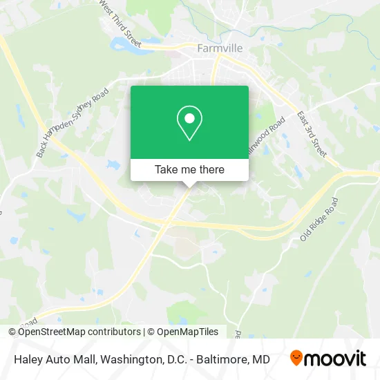 Haley Auto Mall map