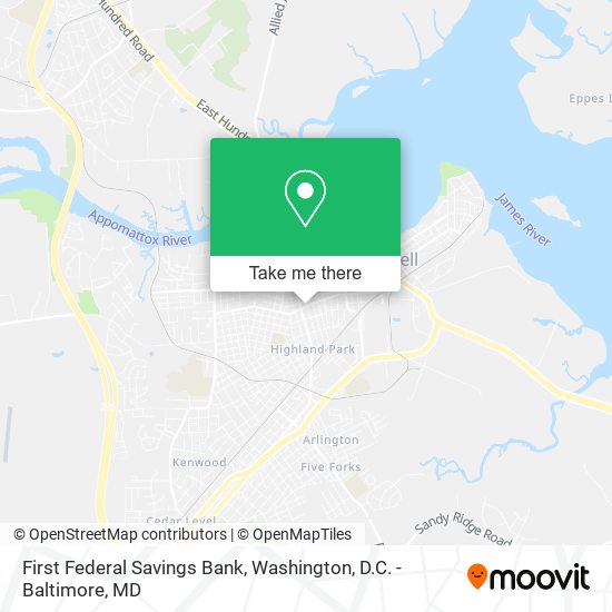 First Federal Savings Bank map