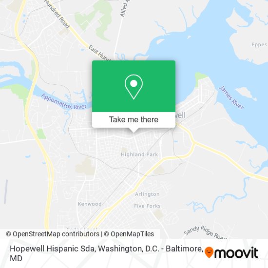 Hopewell Hispanic Sda map