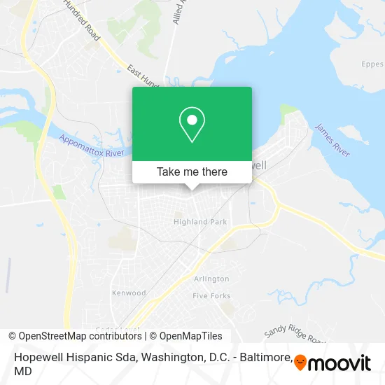 Hopewell Hispanic Sda map