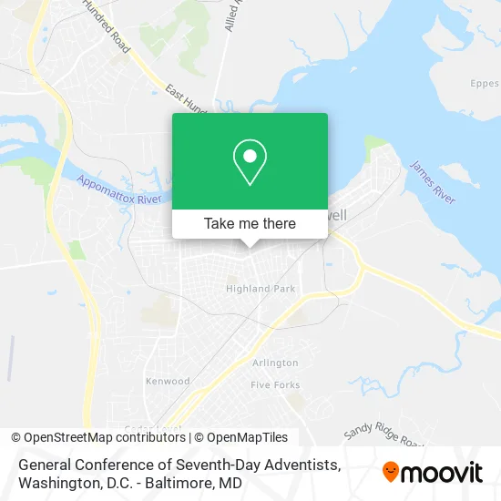 General Conference of Seventh-Day Adventists map