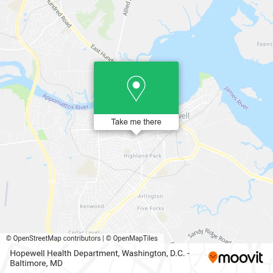 Hopewell Health Department map