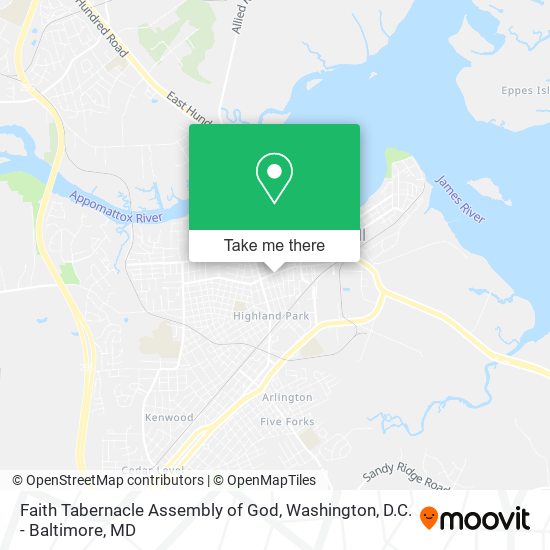 Mapa de Faith Tabernacle Assembly of God
