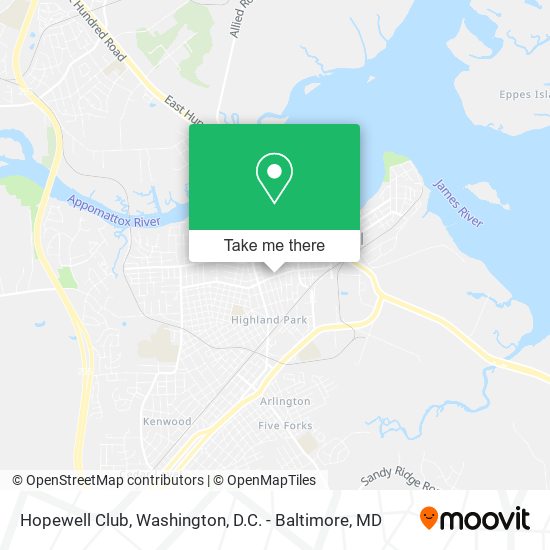 Hopewell Club map