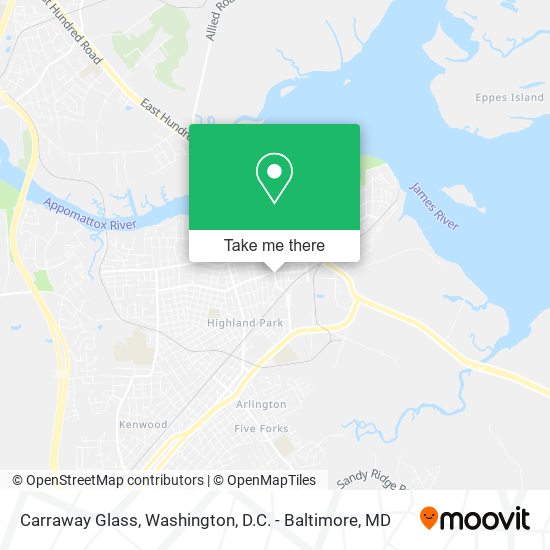 Mapa de Carraway Glass