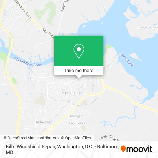 Mapa de Bill's Windshield Repair