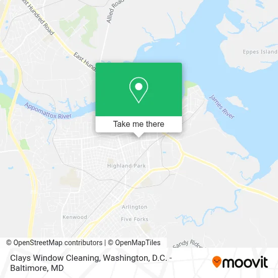 Clays Window Cleaning map