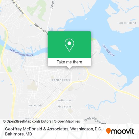 Geoffrey McDonald & Associates map