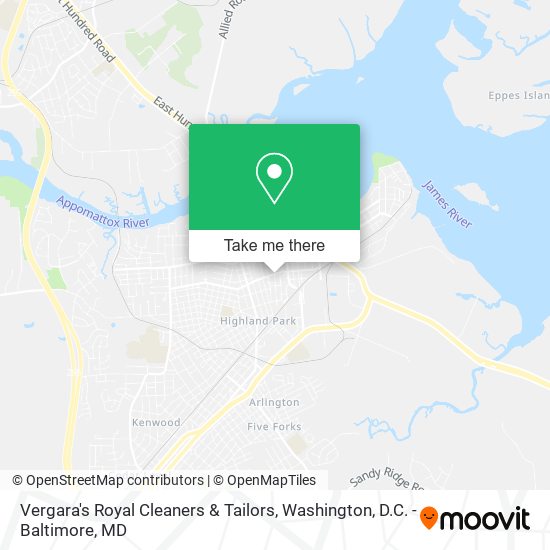 Vergara's Royal Cleaners & Tailors map