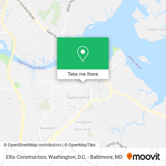 Ellis Construction map