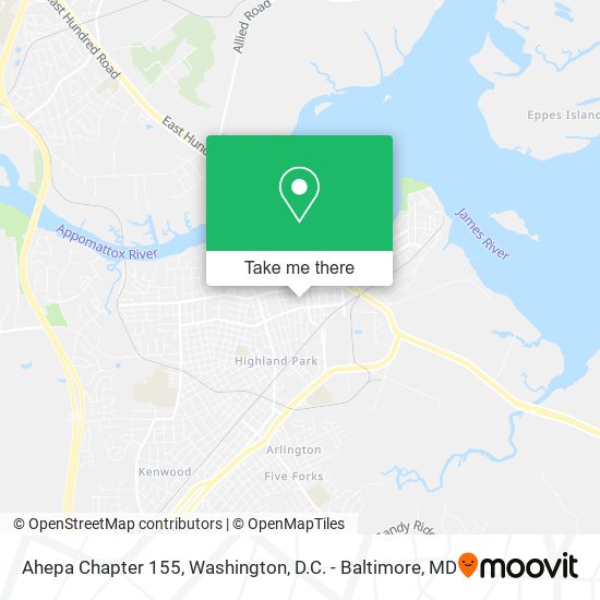 Mapa de Ahepa Chapter 155