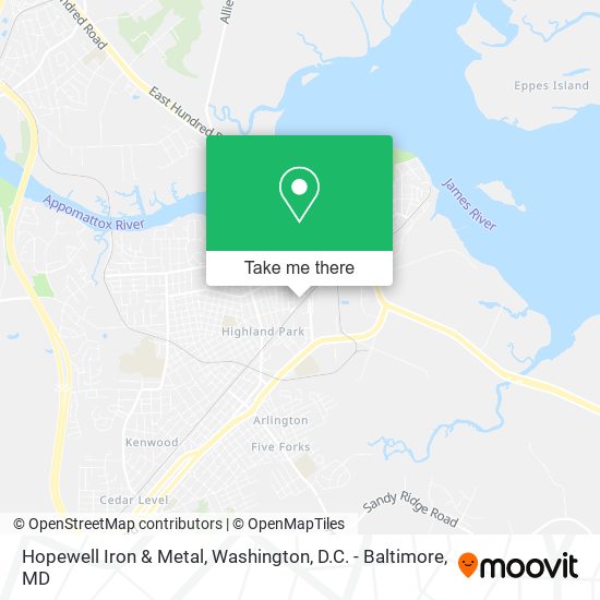 Mapa de Hopewell Iron & Metal