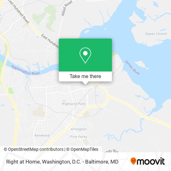 Right at Home map