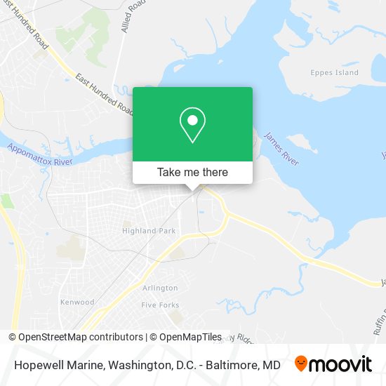 Hopewell Marine map