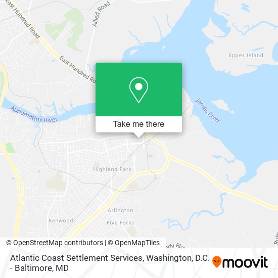 Mapa de Atlantic Coast Settlement Services