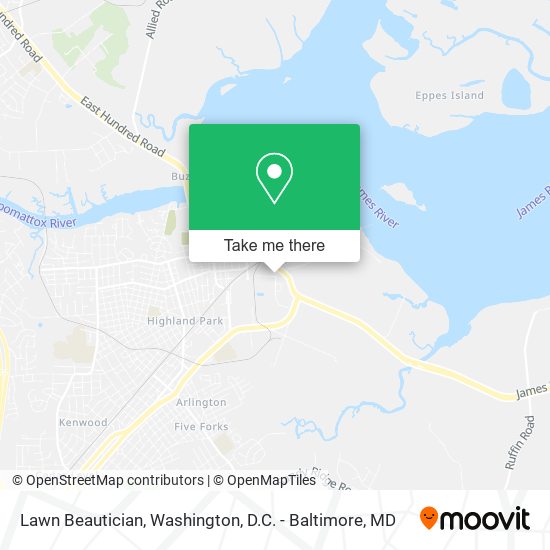 Lawn Beautician map
