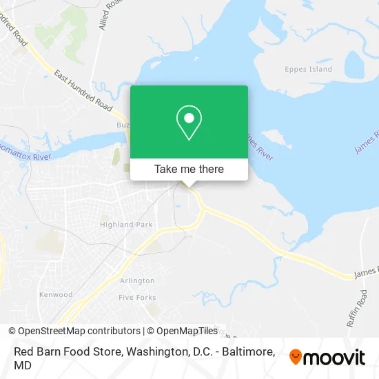 Red Barn Food Store map