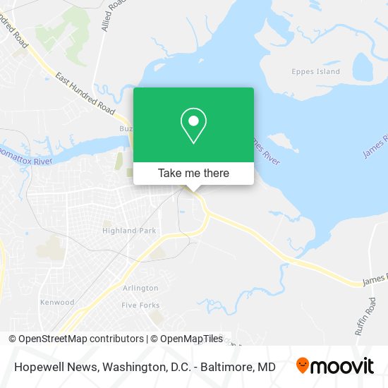Mapa de Hopewell News