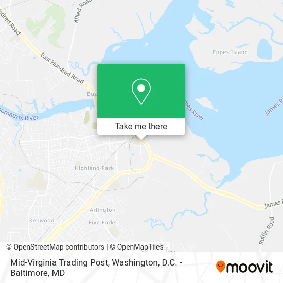 Mid-Virginia Trading Post map