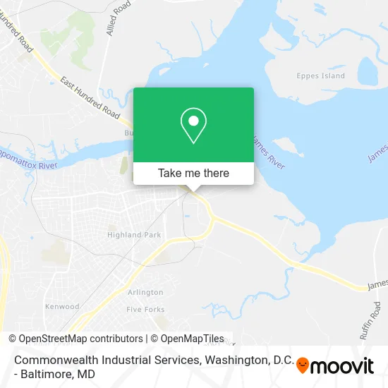 Commonwealth Industrial Services map