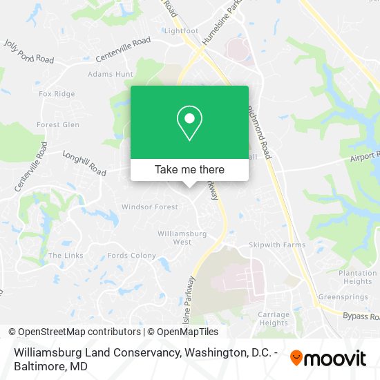 Williamsburg Land Conservancy map