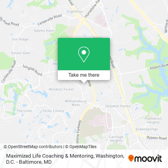 Maximized Life Coaching & Mentoring map