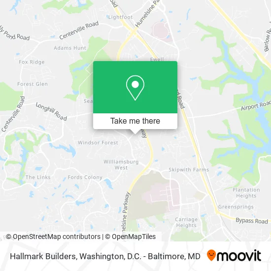 Hallmark Builders map