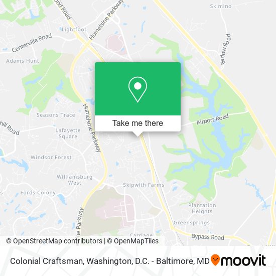 Colonial Craftsman map