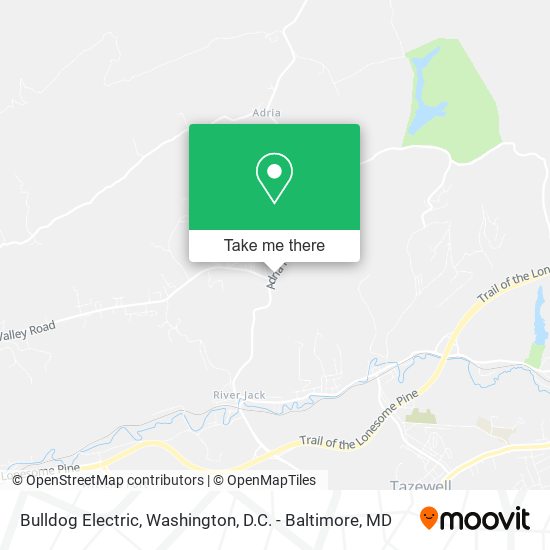 Bulldog Electric map