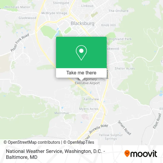 National Weather Service map