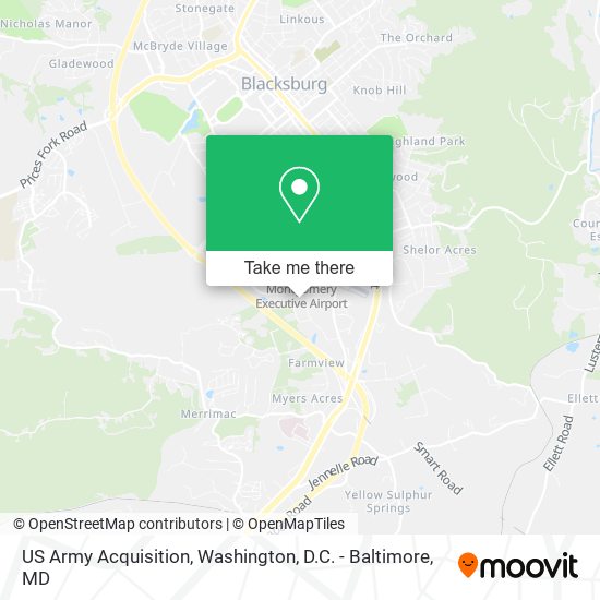 US Army Acquisition map