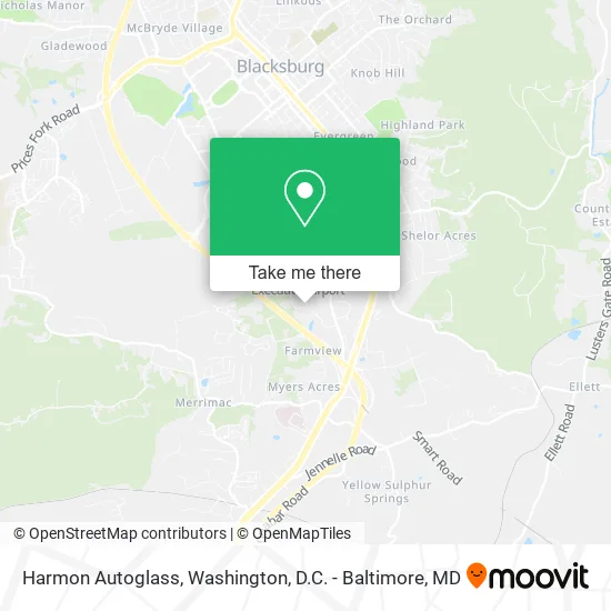 Harmon Autoglass map