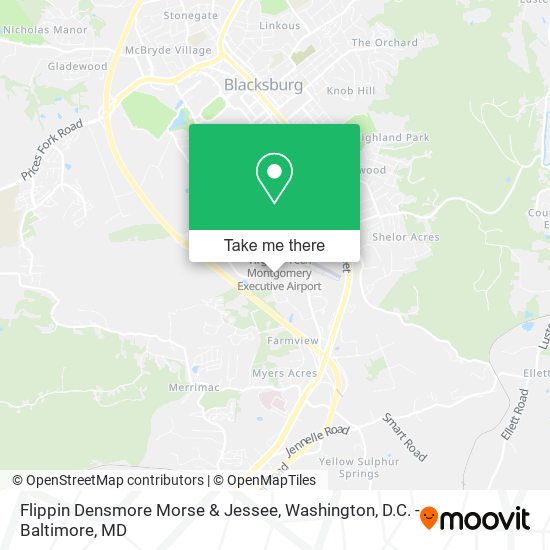Flippin Densmore Morse & Jessee map