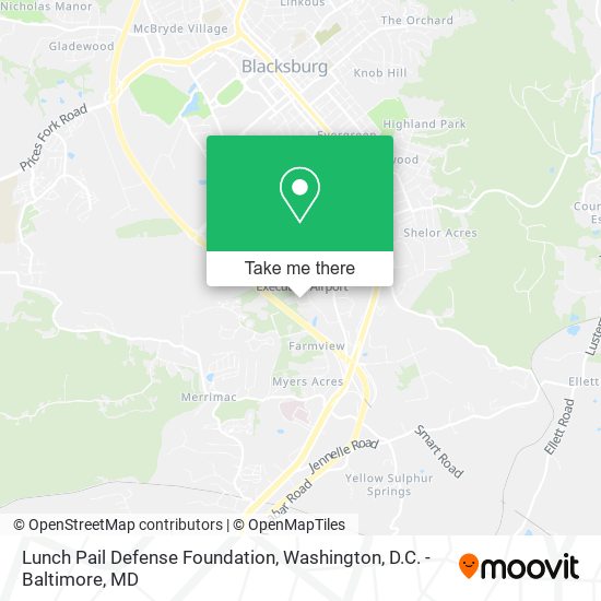 Mapa de Lunch Pail Defense Foundation