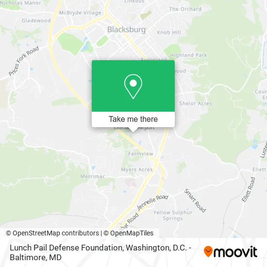 Lunch Pail Defense Foundation map