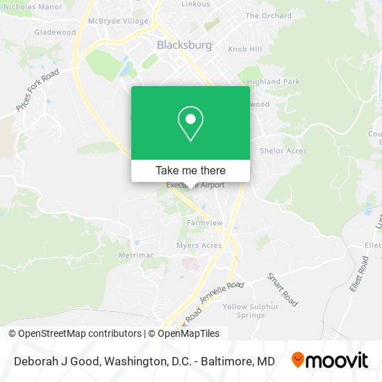 Deborah J Good map