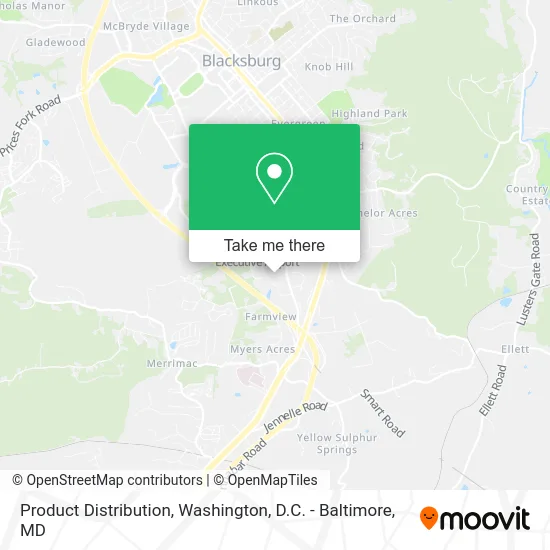 Product Distribution map