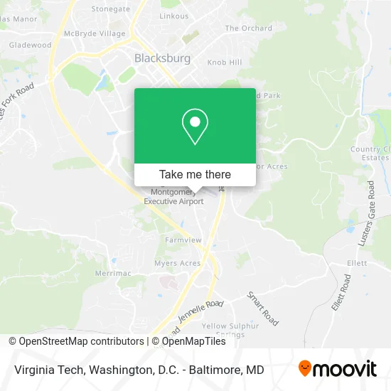 Virginia Tech map