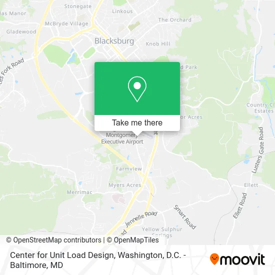 Center for Unit Load Design map