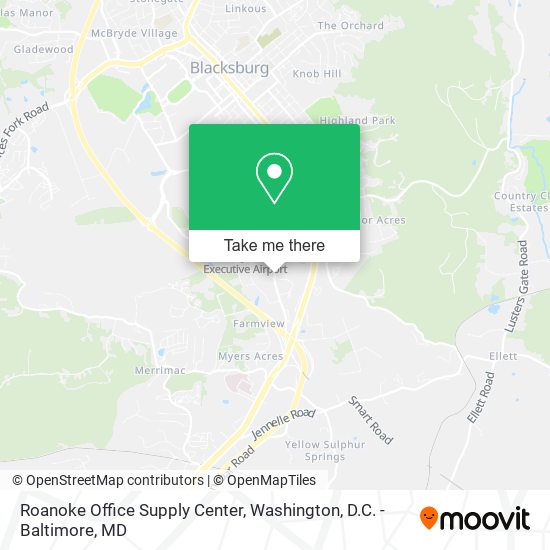 Mapa de Roanoke Office Supply Center