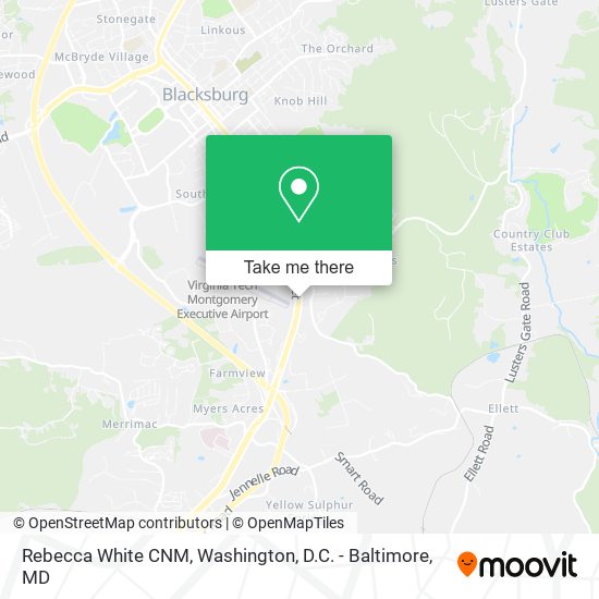 Rebecca White CNM map