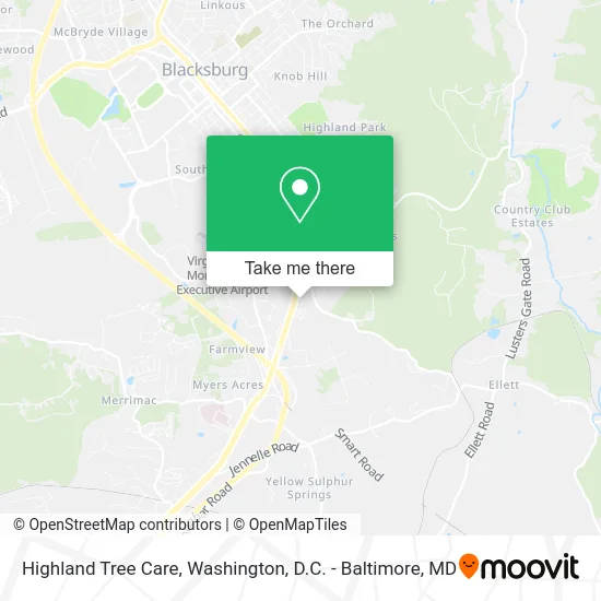 Highland Tree Care map